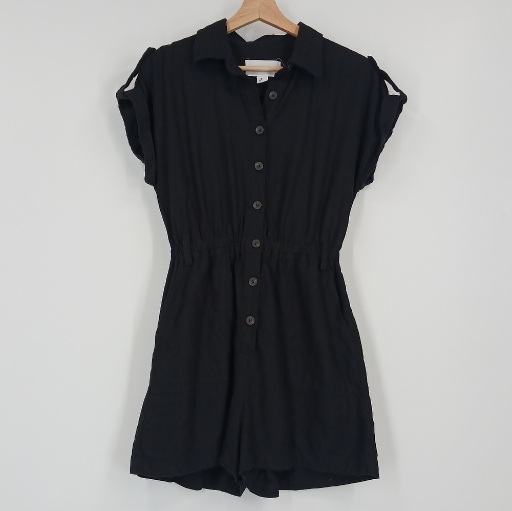 BB Dakota Linen Blend Utility Romper